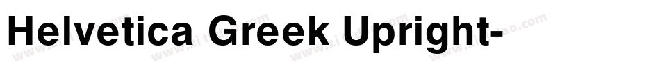 Helvetica Greek Upright字体转换
